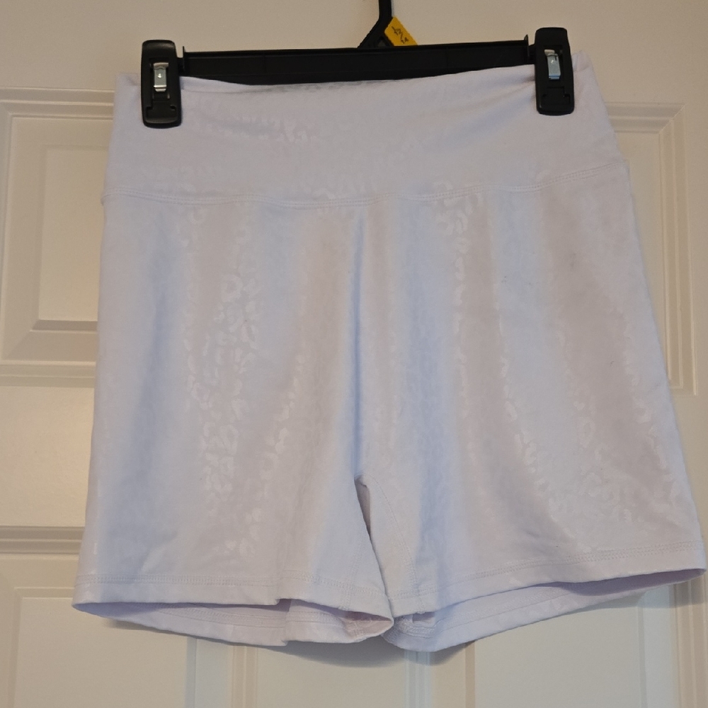 BuffBunny White Bike Shorts